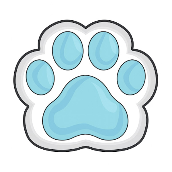 patte bleue representant un chaton deja vendu